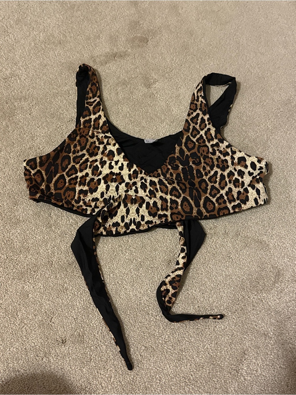 437 Cheetah Bikini Top